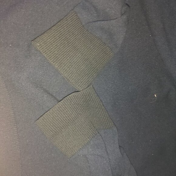 Oliver Spencer Men's Dark Navy Polo collar Extrafine Wool Sweater(Size XL) - Picture 7 of 8